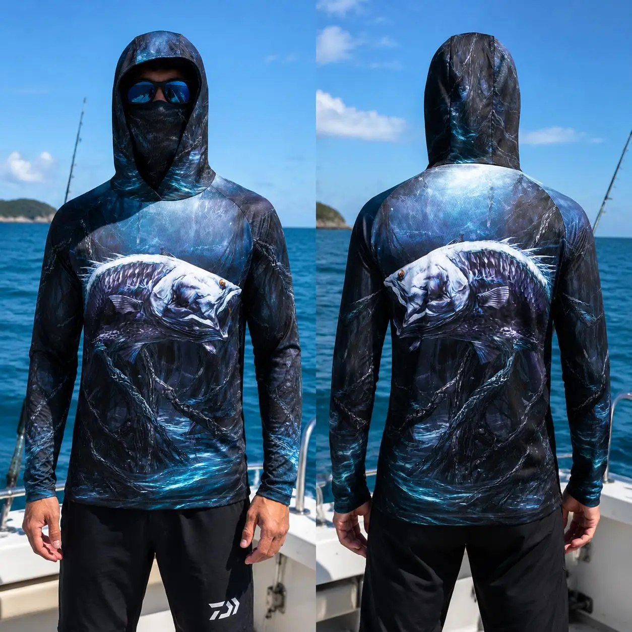 Herren Angelhemd mit Kapuze, U – Fishing Shirt Uv Protection Bewertung und Preis