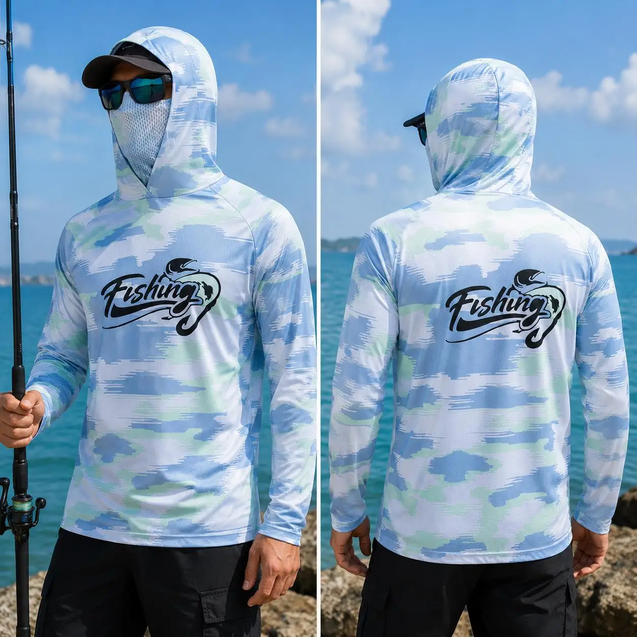 Herren Angelhemd mit Kapuze, U – Fishing Shirt Uv Protection Bewertung und Preis