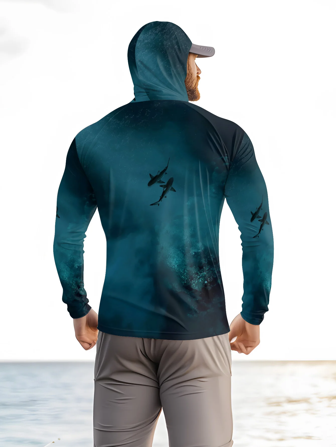 UPF50+ Herren Angel-Hoodie mit – Fishing Mask Sun Protection Bewertung und Preis